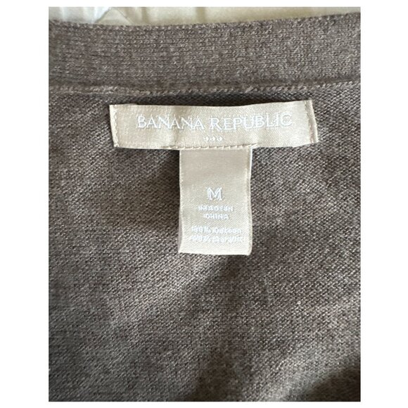 Banana Republic 🤎 Taupe Knit Wrap Dress – Size Medium - Picture 2 of 3